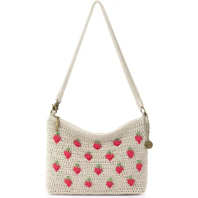 The Sak Lumi Covertible Crossbody Hand Crochet Bag In Red