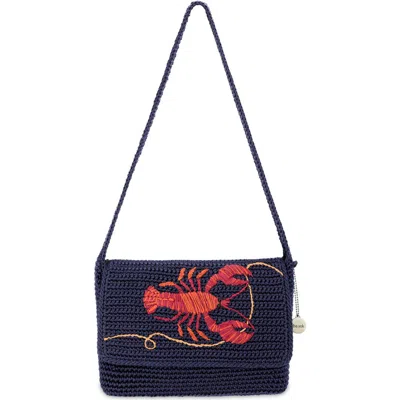 The Sak Marlow Crochet Flap Shoulder In Blue