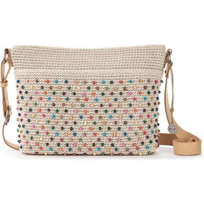 The Sak Melrose Crossbody Bag In Ecru Multi Beads