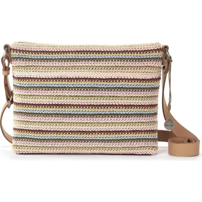The Sak Melrose Crossbody Bag In Pink Multi Stripe