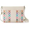 The Sak Melrose Crossbody Bag In Stone Multi Needlepoint