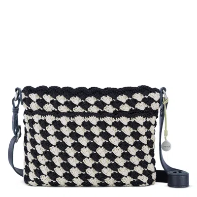 The Sak Melrose Crossbody In Black Ecru Shell