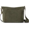 The Sak Melrose Crossbody Leather Bag In Green