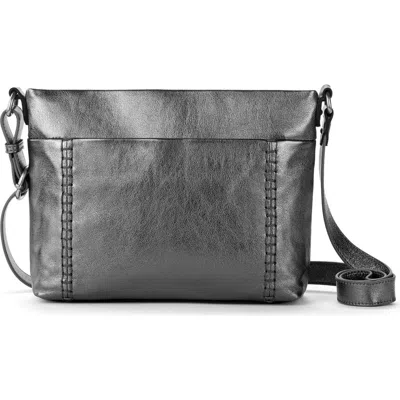 The Sak Melrose Crossbody Leather Bag In Gray
