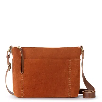 The Sak Melrose Crossbody In Persimmon Suede