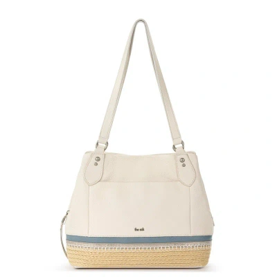 The Sak Melrose Leather Satchel In White