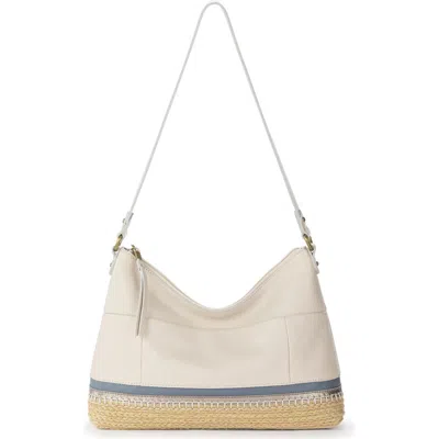 The Sak Melrose Leather Shoulder Bag In Neutral