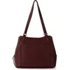 The Sak Melrose Satchel Bag In Burgundy