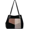 The Sak Melrose Satchel Bag In Neutral Suede Block