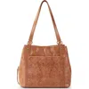 The Sak Melrose Satchel Bag In Tobacco Floral Emboss