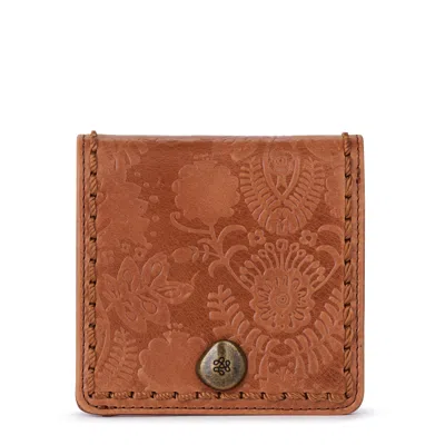 The Sak Mira Small Wallet In Tobacco Floral Embossed
