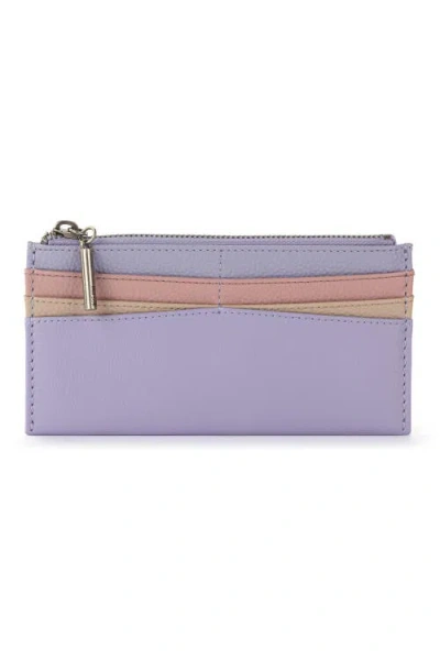 The Sak Neva Large Card Wallet In Orchid Block