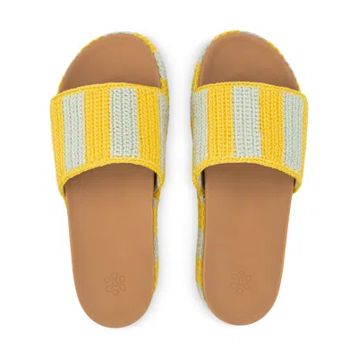 The Sak Olivia Platform Sandal In Yellow