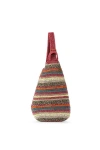 The Sak Geo Sling Crochet Backpack In Sunset Stripe
