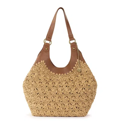 The Sak Roma Straw Small Shopper Tote Bag In Natural Primrose Straw