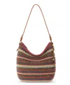 The Sak Sequoia Crochet Hobo In Sunset Stripe