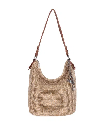 The Sak Sequoia Crochet Medium Hobo In Bamboo Static