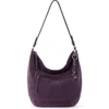 The Sak Women's Sequoia Leather Hobo Bag In Aubergine Suede