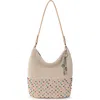 The Sak Sequoia Hobo Bag In Ecru Multi Beads
