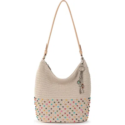 The Sak Sequoia Hobo Bag In Ecru Multi Beads