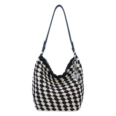 The Sak Sequoia Hobo In Black Ecru Shell