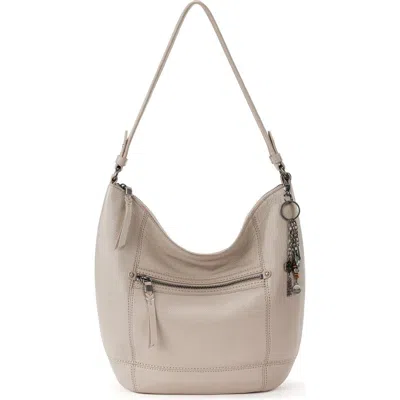 The Sak Sequoia Leather Hobo In Stone