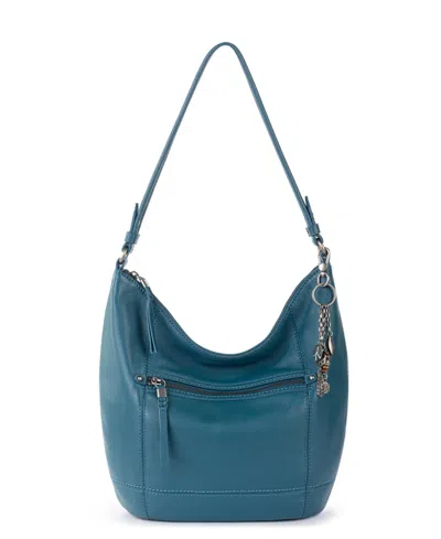 The Sak Sequoia Leather Small Hobo Handbag In Red