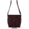 The Sak Silverlake Crossbody In Mahogany Suede