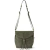 The Sak Silverlake Crossbody In Moss Suede