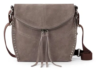 The Sak Silverlake Flap Crossbody In Mushroom Suede