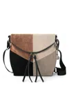 The Sak Silverlake Leather Crossbody Bag In Neutral Suede Block