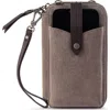 The Sak Silverlake N/s Smartphone Crossbody In Mushroom Suede