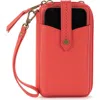 The Sak Silverlake N/s Smartphone Crossbody In Red