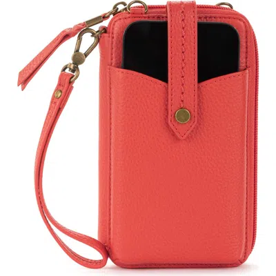 The Sak Silverlake N/s Smartphone Crossbody In Red