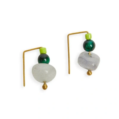 The Sak Soleil Drop Earrings In Gold