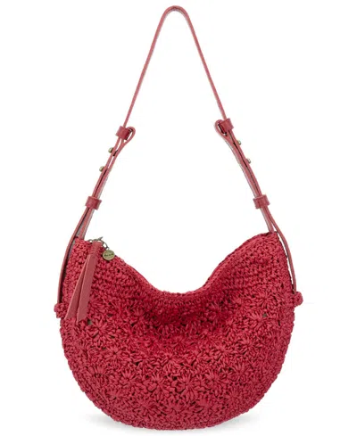 The Sak Tess Crochet Medium Shoulder Bag In White