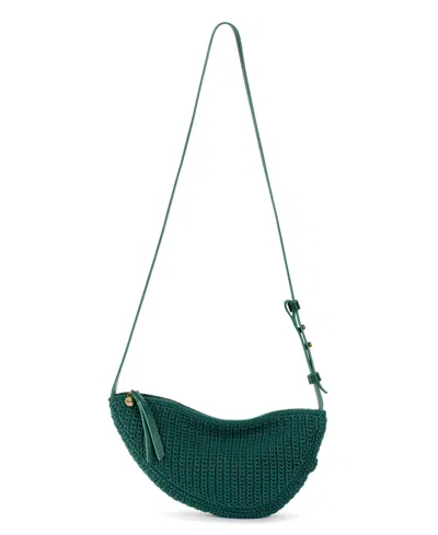 The Sak Tess Crochet Mini Crossbody Sling Bag In Pine