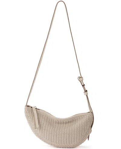 The Sak Tess Crochet Mini Sling Bag In Ecru