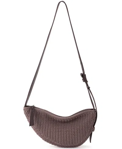 The Sak Tess Crochet Mini Sling Bag In Brown