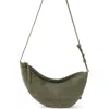 The Sak Tess Large Sling Bag In Moss Suede