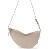 The Sak Tess Sling Leather Crossbody In Sand Suede Block