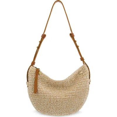 The Sak Tess Shoulder Bag Hand Crochet In Pink