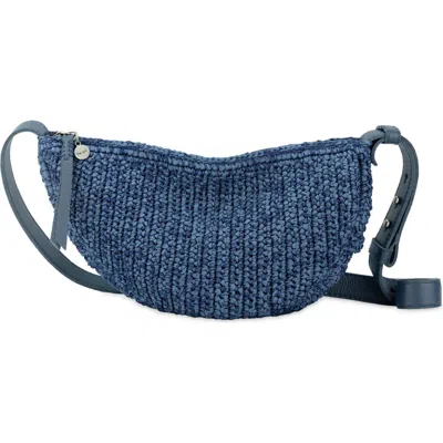 The Sak Tess Sling Crochet Bag In Blue