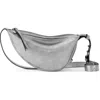 The Sak Tess Sling Leather Bag In Silver