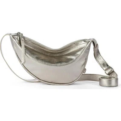 The Sak Tess Sling Leather Bag In Metallic