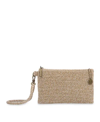 The Sak Vita Crochet Zipper Wallet In Bamboo Static