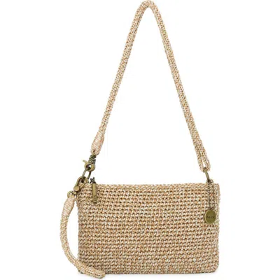 The Sak Vita Hand Crochet Crossbody Wristlet In Green