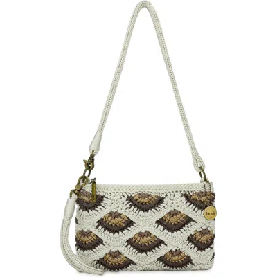 The Sak Vita Hand Crochet Crossbody Wristlet In Green