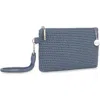 The Sak Vita Crochet Small Wristlet Wallet In Maritime