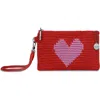 The Sak Vita Wristlet In Scarlet Heart